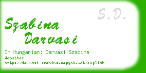 szabina darvasi business card